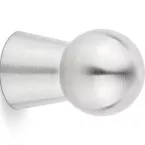 Pion knop Ø25mm geborsteld roestvrij staal / pce
