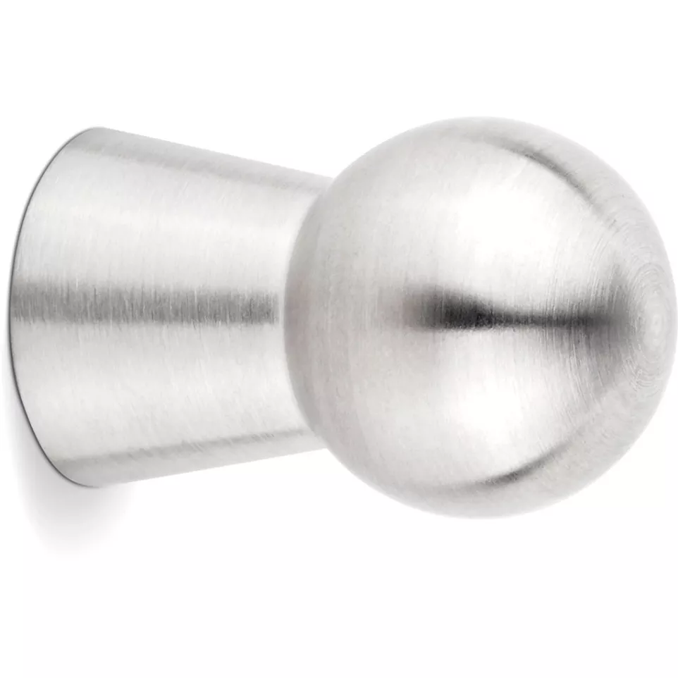 Bouton Pion Ø15 x 23mm inox brossé / pce