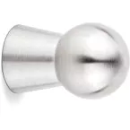 Pion knop Ø15 x 23mm geborsteld roestvrij staal / pce