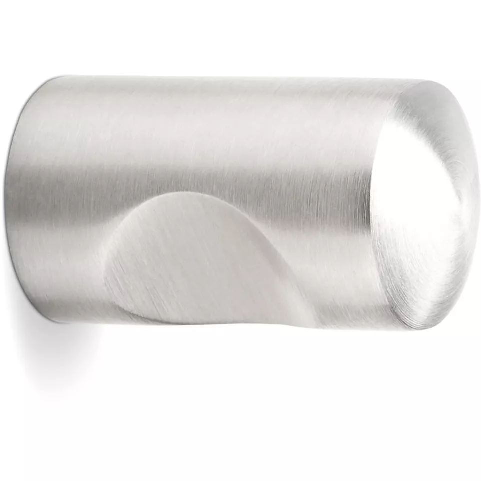Bouton cylindrique+encoche Ø15mm inox...