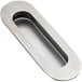 Recessed Oval Bowl 120x41mm Brushed Stainless Steel per piece