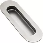 Cuvette encastrable ovale 120x41mm inox brossé / pce