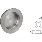 Cuvette ronde Ø 60mm inox brossé / pce