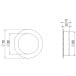 Cuvette ronde Ø 60mm inox brossé / pce