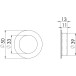 Cuvette ronde Ø 50mm inox brossé / pce