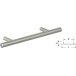 Poignée T Ø12x1194mm inox massif brossé / pce