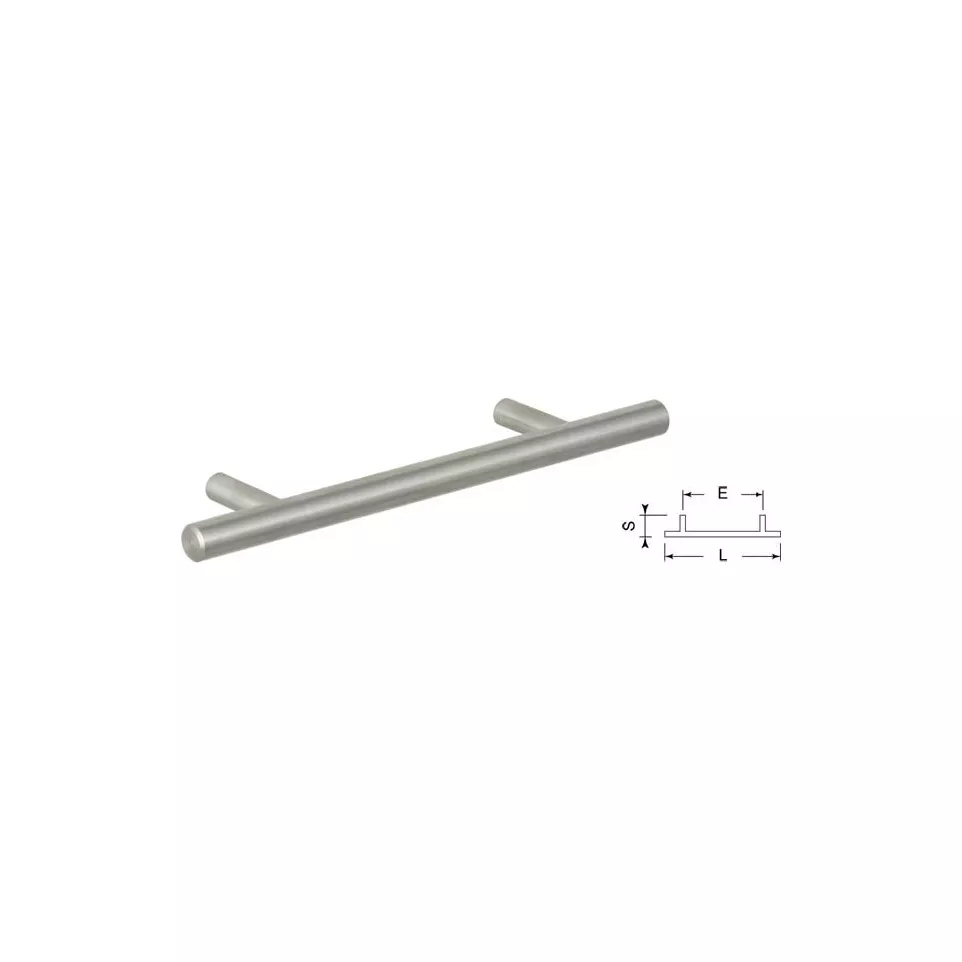 Solid Brushed Stainless Steel Handle...