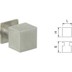Bouton Kube carré+embase...