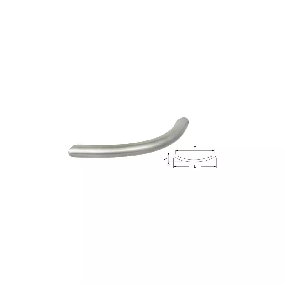 handgreep ARC Ø10x160mm massief...