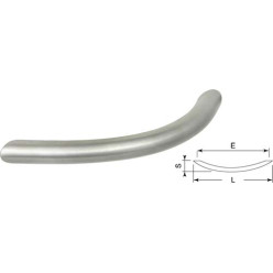 handgreep ARC Ø10x96mm massief geborsteld inox 201 / pce