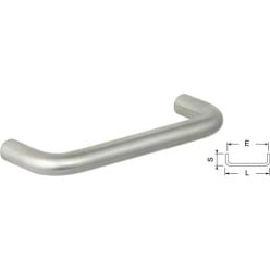 Poignée U Ø10x320mm inox massif brossé 201 / pce