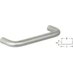 Solid Brushed Stainless Steel U Handle Ø10x160mm 201 / pc