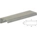Brushed Stainless Steel L Handle 224mm screw-on per piece