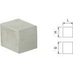 Bouton KUBE carré 10mm inox...