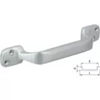 Poignée menotte lourde 240mm à visser aluminium naturel / pce