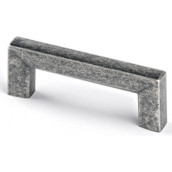 Poignée Square 64mm étain antique / pce