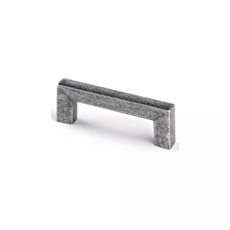 Handgreep Square 64mm antiek tin / pce