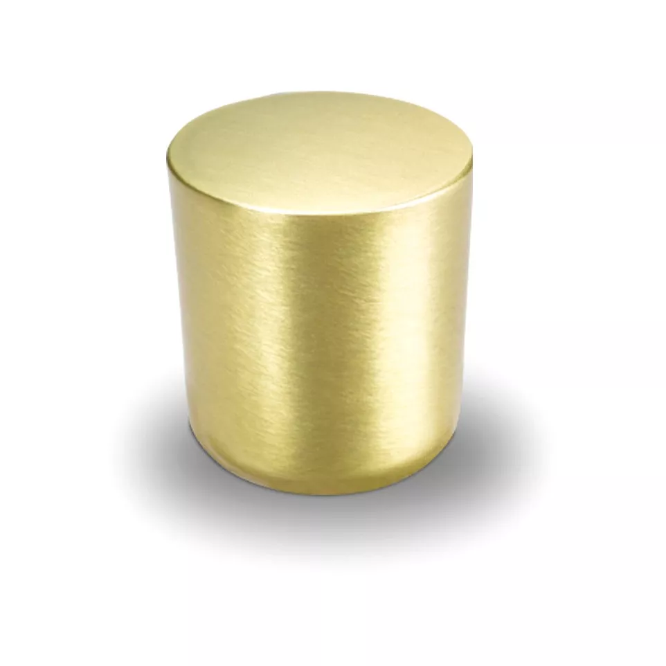 Bouton Mini rond Ø25mm or brossé / pce