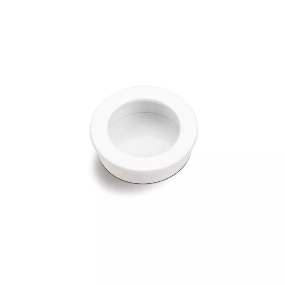 Komgreep Stylus rond Ø65mm wit mat / pce