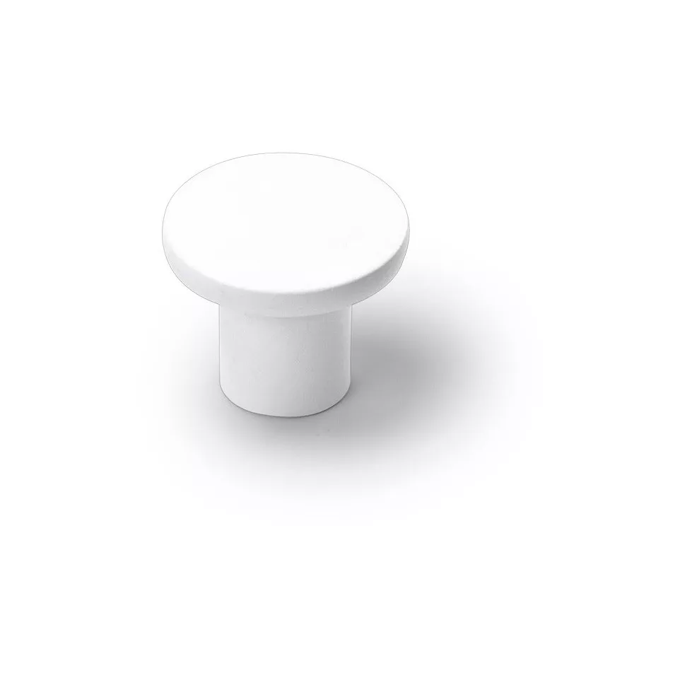 Round Matte White Disc Knob 28mm per...