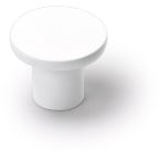 Round Matte White Disc Knob...