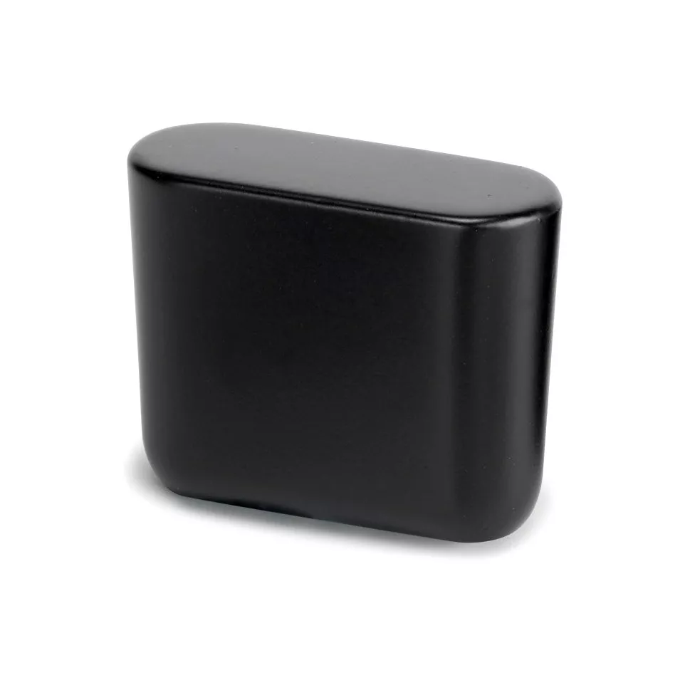 Bouton Mini long 34x14mm noir mat / pce