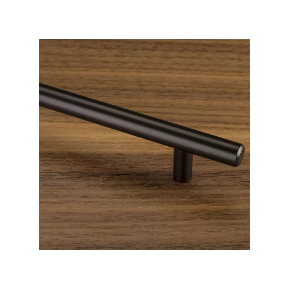 Poignée T Ø 12x96mm noir satiné / pce