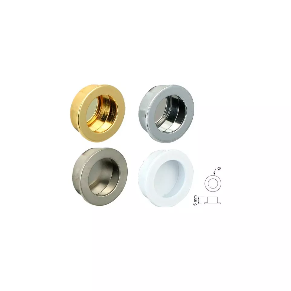 Cuvette ronde Ø 40 mm chromé / pce