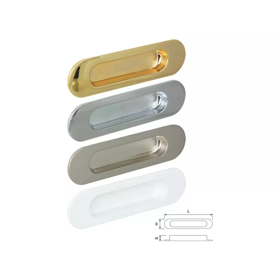 Oval brass-plated bowl 110x35mm / pc