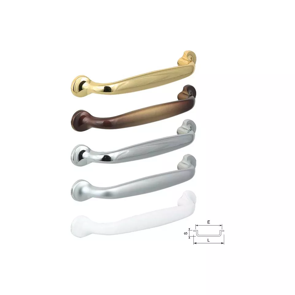 Handgreep Retro 96mm glanzend chroom...