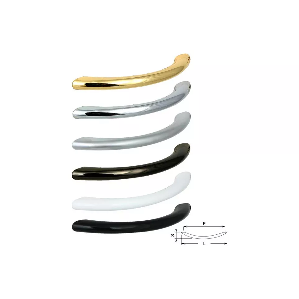 Glossy Black 128mm Arc Handle Ø9mm...