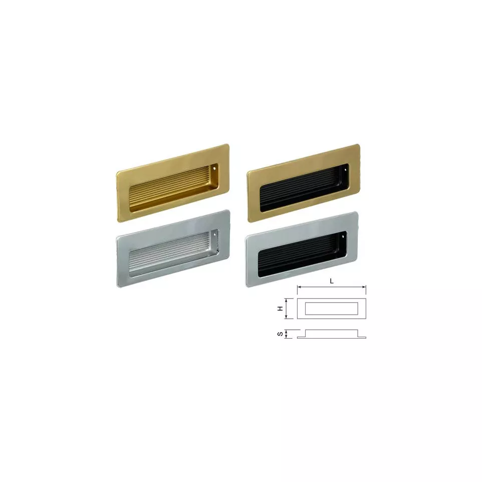 Rechthoekige komgreep 115X42mm...