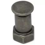 Industrial Aged Iron Tube Button 19mm per piece
