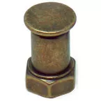 Industriële knop Ø19mm Tube verouderd brons / pce