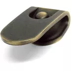 Patinated Bronze Industrial Button Flexo 49mm per piece