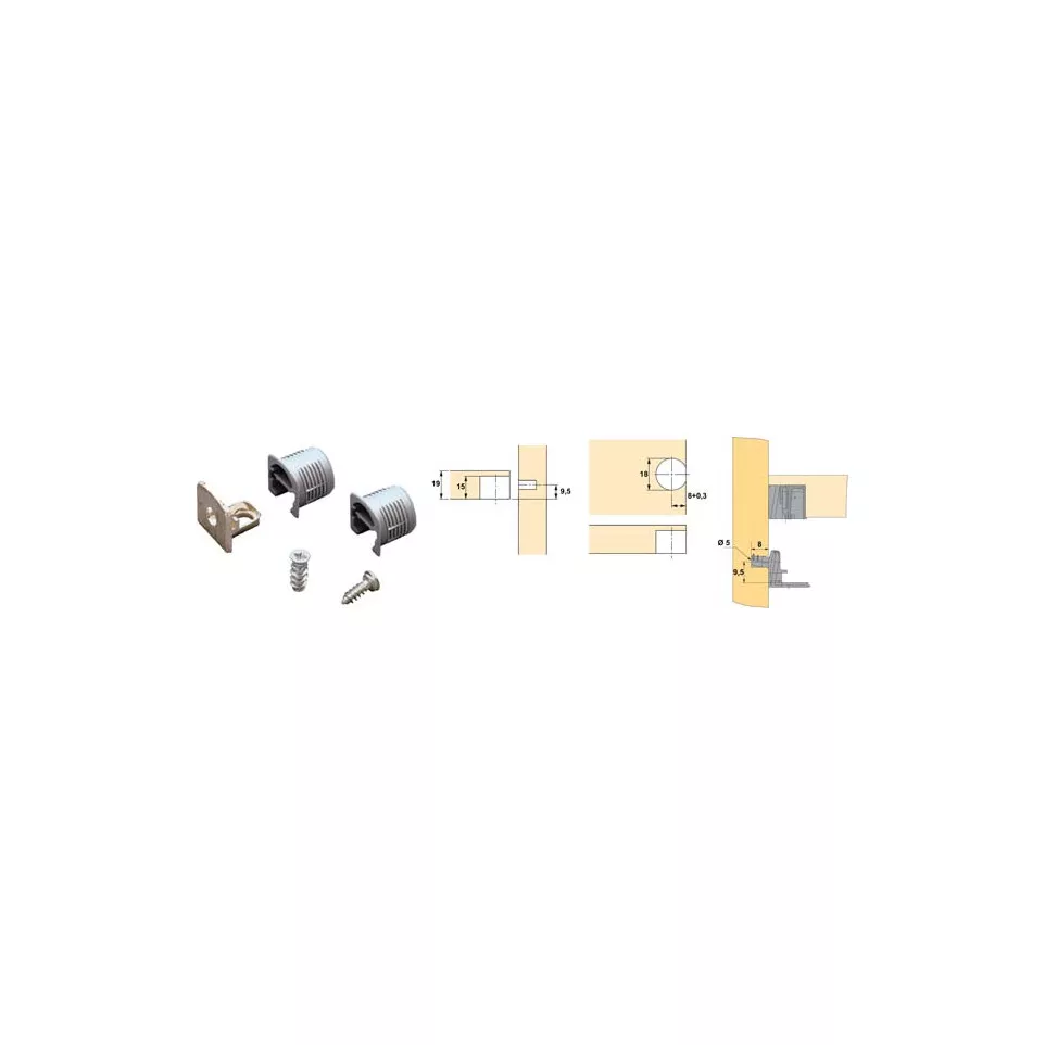Hettich Toolex VB54 Shelf Connector / pc