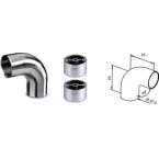 Raccord 90° pour barre en bois 42,4 mm / pce