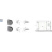 Glastang voor 8mm glazen 42,4mm buis / pce