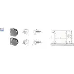 Pince glace pour verre 8mm plat / pce