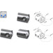 Double Bar Holder Ø3.2mm for Ø42.4mm Stainless Steel Tube 316 / pc