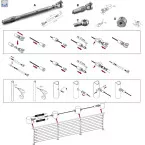 Piton d'accroche M6 pour fourche inox 316 / pce