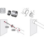 Wall Mount Bracket Ø50x25...