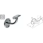 Support de main courante murale fixation visible inox 304 / pce