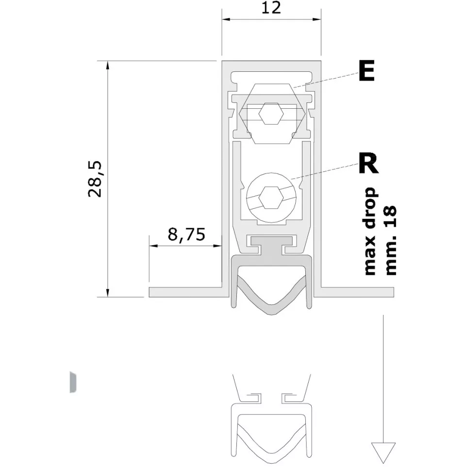 Comaglio 1812 Automatic Door Drop...