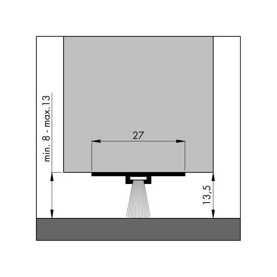 Deuronderzetter ELLEN DBS 3000mm / pce