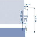 ELLEN PDS Brown Door Bottom 1000mm / pc