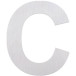 roestvrij stalen letter  ''C'' om te plakken 80mm / pce