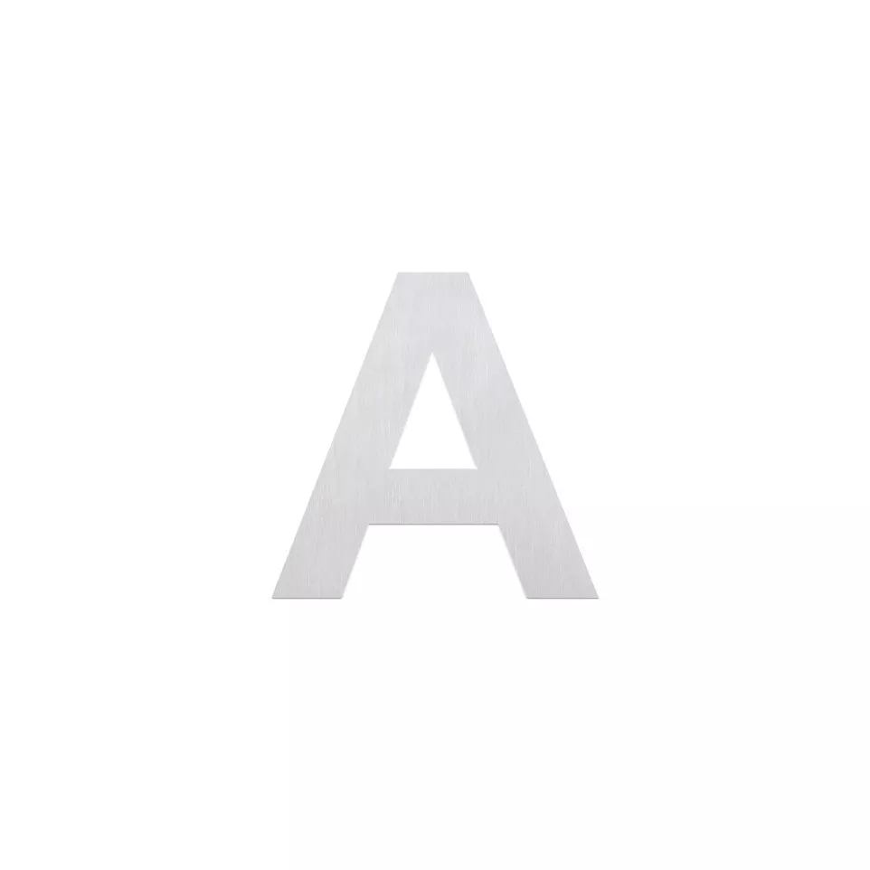 roestvrij stalen letter  ''A'' om te...