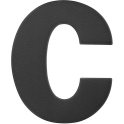 Letter ZWART Plat ''c'' 92,5mm / pce