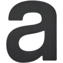 Letter ZWART Plat ''a'' 92,5mm / Pce